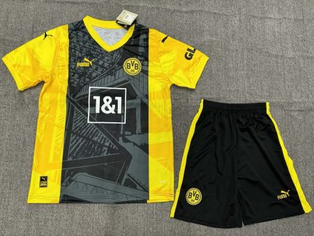2023/2024 Dortmund Blackout Special Edition Football Shirt Kids Size Suit