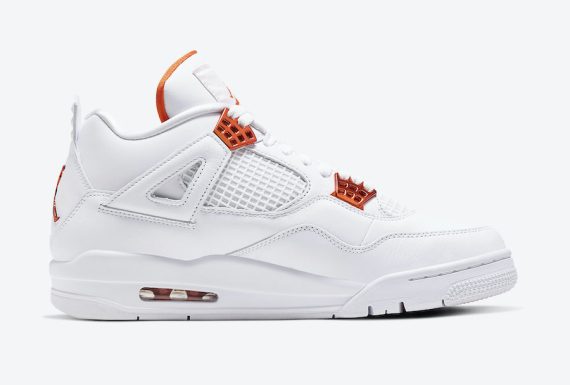 Air Jordan 4 Orange Metallic