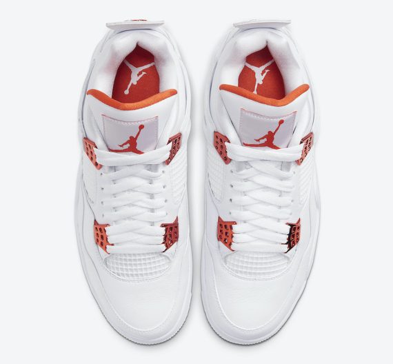 Air Jordan 4 Orange Metallic