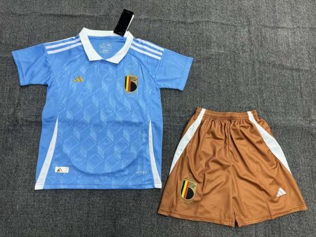 2024 Belgium National Team Away Football Shirt Kids Size Suit