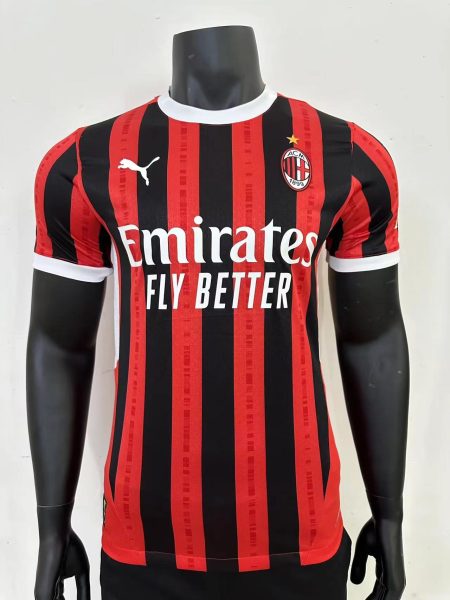 2024/2025 Player Version AC Milan Home Soccer Jersey