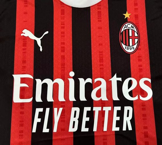 2024/2025 Player Version AC Milan Home Soccer Jersey