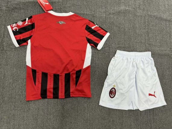 2024/2025 AC Milan Home Football Shirt Kids Size Suit