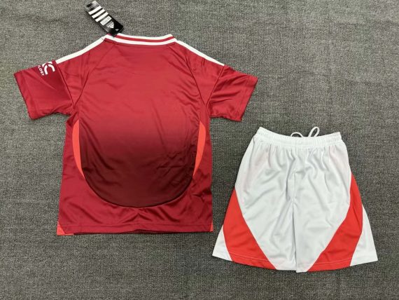 2024/2025 Manchester United Home Football Shirt Kids Size Suit