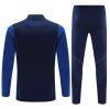 Manchester United Long Zipped Jacket Royal Blue Set