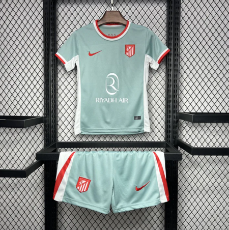 2024/2025 Atletico Madrid Away Soccer Jersey Kids Size Suit