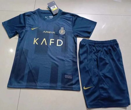 23/24 Al-Nassr Away Football Shirt Kids Size Suit