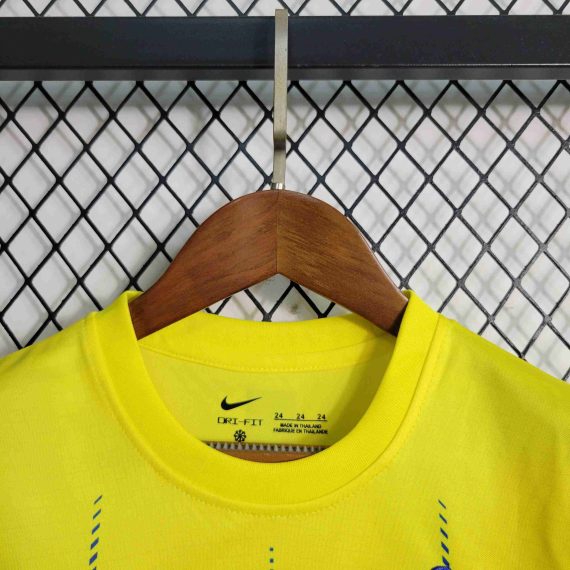 23/24 Al-Nassr Home Football Shirt Kids Size Suit