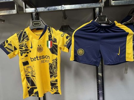 24/25 Internazionale Milan Third Away Football Jersey Kids Size Suit