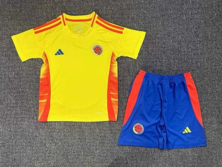 2024 Colombia Home Football Shirt Kids Size Suit