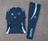 24/25 Arsenal Half-Pull Training Suit Royal blue Football Shirt Set Kids Size Suit