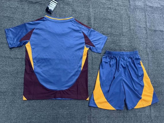 24/25 Roma Third Away Soccer Jersey Kids Size Suit