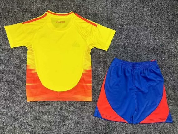 2024 Colombia Home Football Shirt Kids Size Suit