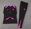 24/25 Chelsea Half-Pull Training Suit Black Football Shirt Set