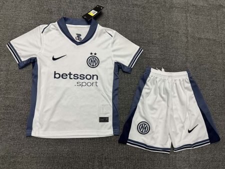 24/25 Internazionale Milan Away Football Jersey Kids Size Suit