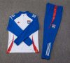 24/25 Lyon Half-Pull Training Suit White Football Shirt Set