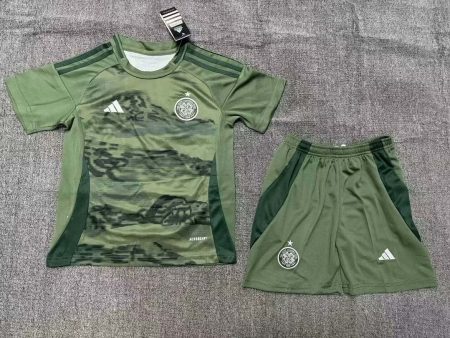 24/25 Celtic Third Away Football Shirt Kids Size Suit