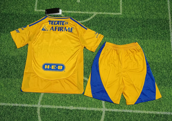 24/25 Tigres Home Football Shirt Kids Size Suit