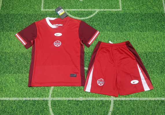 24/25 Canada Home Football Shirt Kids Size Suit