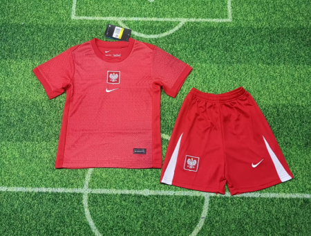 24/25 Poland Away Football Shirt Kids Size Suit
