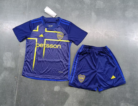 24/25 Boca Juniors Third Away Football Shirt Kids Size Suit