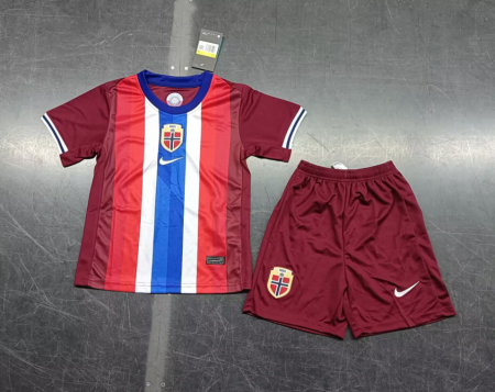 24/25 Norway Home Football Shirt Kids Size Suit