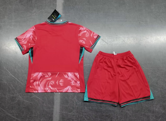 24/25 South Korea Home Football Shirt Kids Size Suit