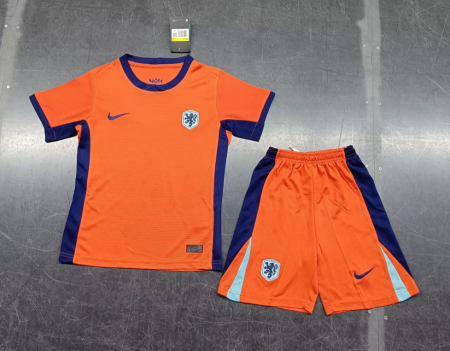 24/25 Netherlands Home Football Shirt Kids Size Suit