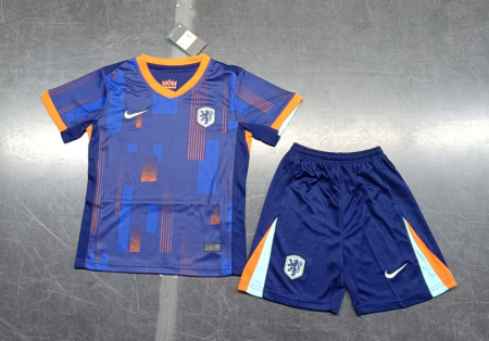 24/25 Netherlands Authentic Away Football Shirt Kids Size Suit