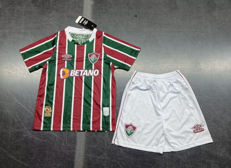 24/25 Fluminense Home Football Shirt Kids Size Suit
