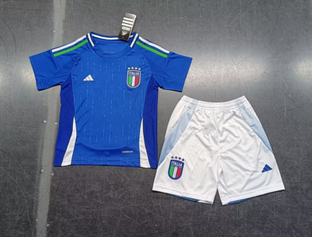 24/25 Italy Home Football Shirt Kids Size Suit