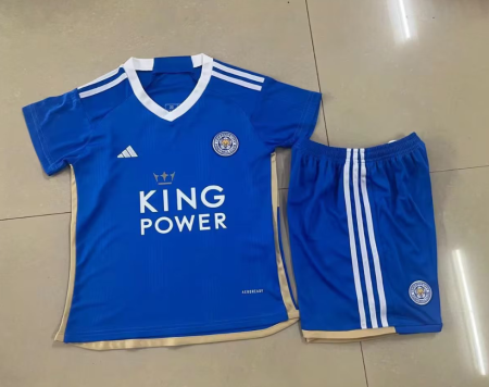23/24 Leicester City Home Football Shirt Kids Size Suit