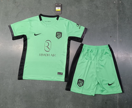 23/24 Atletico Madrid Third Football Jersey Kids Size Suit