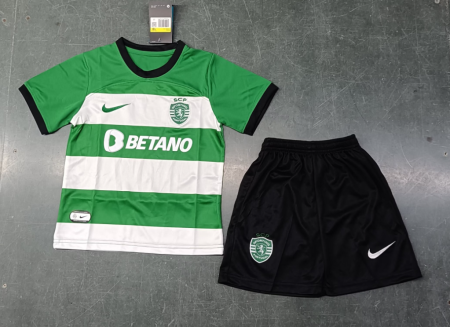 23/24 Sporting Lisbon Home Football Shirt Kids Size Suit