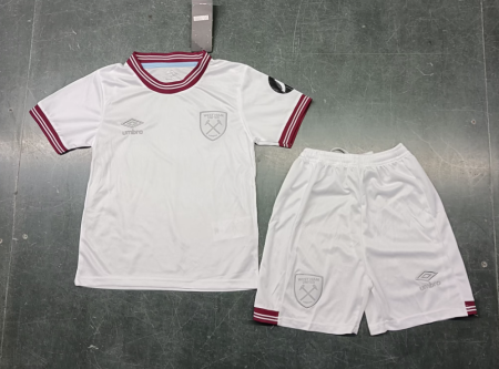 23/24 West Ham Away Football Shirt Kids Size Suit