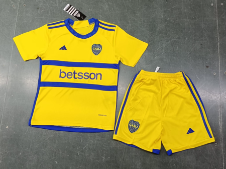 23/24 Boca Juniors Away Football Shirt Kids Size Suit