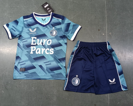 23/24 Feyenoord Rotterdam Away Football Shirt Kids Size Suit