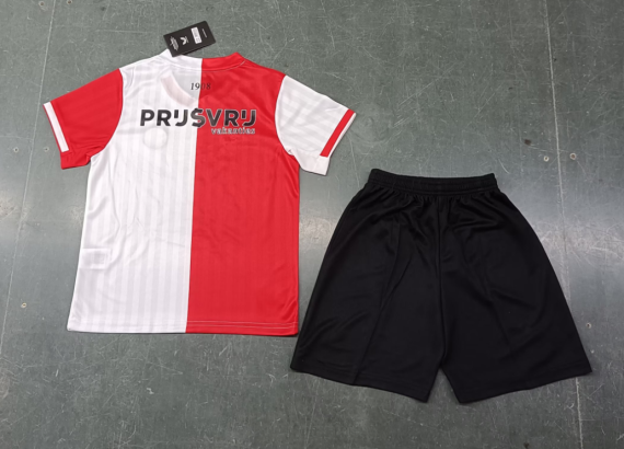 23/24 Feyenoord Rotterdam Home Football Shirt Kids Size Suit