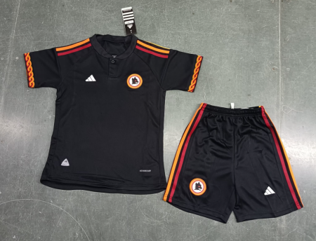 23/24 AS Roma Third Football Jersey Kids Size Suit