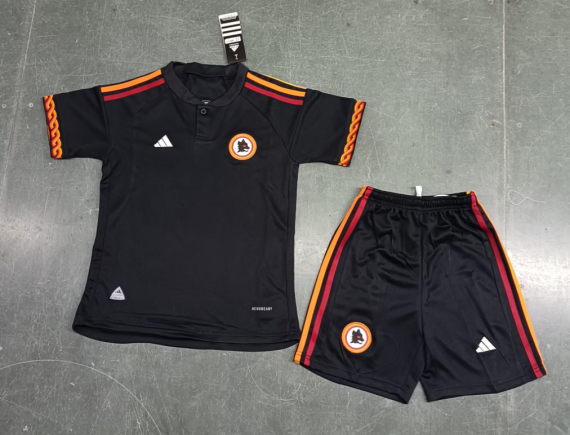 23/24 AS Roma Third Football Jersey Kids Size Suit
