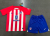 23/24 Atletico Madrid Home Football Jersey Kids Size Suit