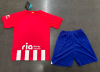 23/24 Atletico Madrid Home Football Jersey Kids Size Suit