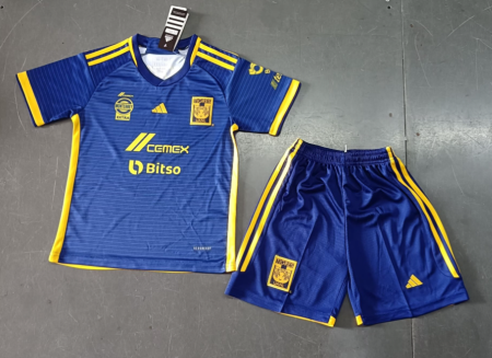 23/24 Tigres UANL Away Football Shirt Kids Size Suit