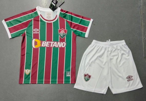 23/24 Fluminense Home Football Shirt Kids Size Suit