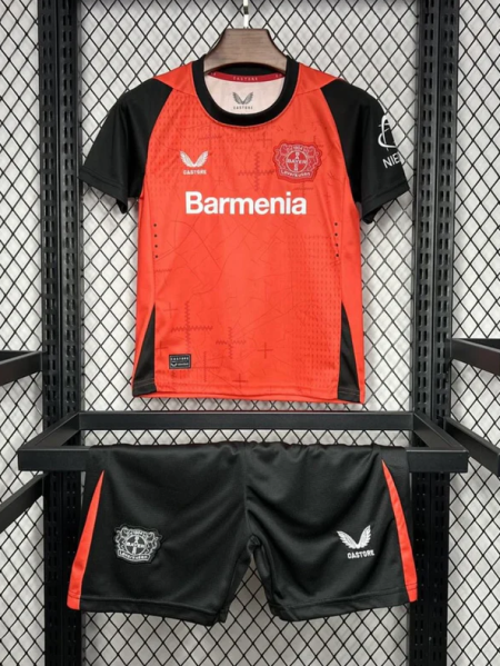 24/25 Bayer Leverkusen Home Football Shirt Kids Size Suit