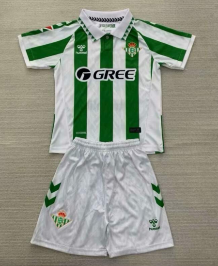 24/25 Real Betis Home Football Shirt Kids Size Suit