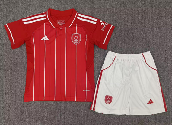 25/26 Nottingham Forest Home Football Shirt Kids Size Suit