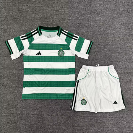 25/26 Celtic Home Football Shirt Kids Size Suit